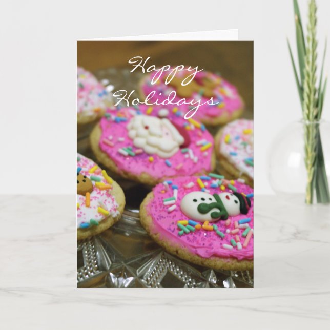 Tarjeta Festiva Galletas del día de fiesta (Anverso)