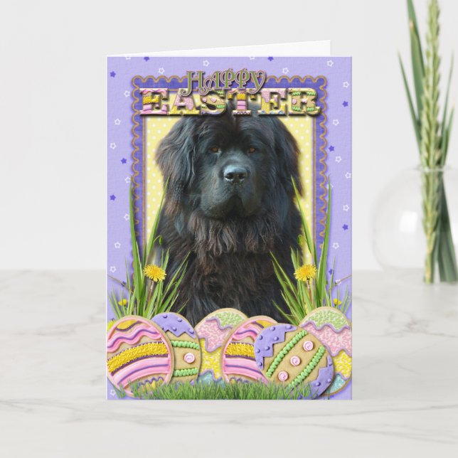 Tarjeta Festiva Galletas del huevo de Pascua - Terranova (Anverso)