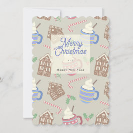 Tarjeta Festiva Galletas y chocolate