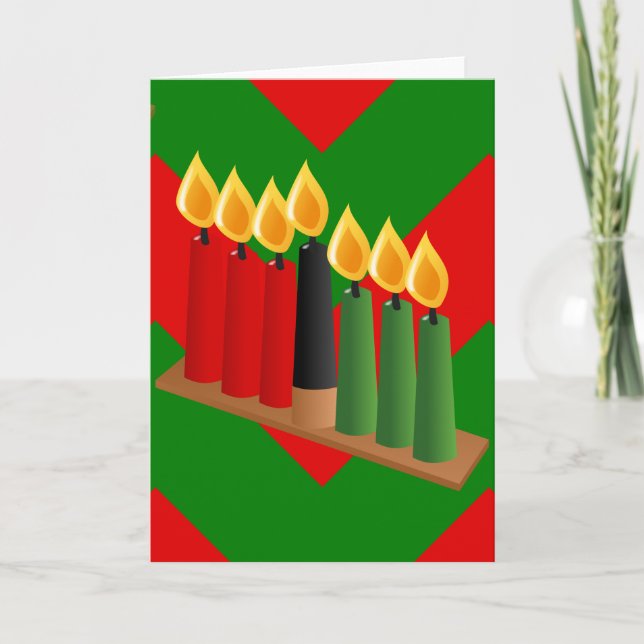 Tarjeta Festiva galón Kwanzaa (Anverso)
