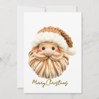 gancho de muesca Cara de Santa Tejido a crochet 