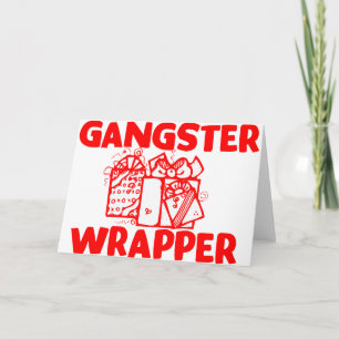 Tarjeta Festiva Gangster Wrapper