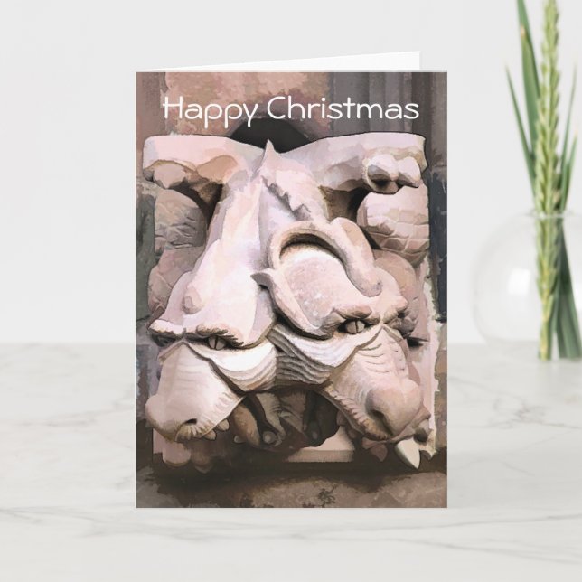TARJETA FESTIVA GARGOYLES (Anverso)
