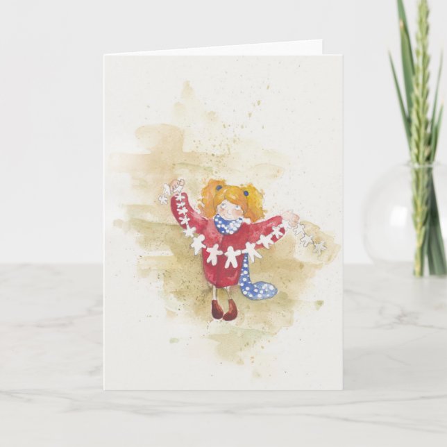 Tarjeta Festiva Garland (Anverso)