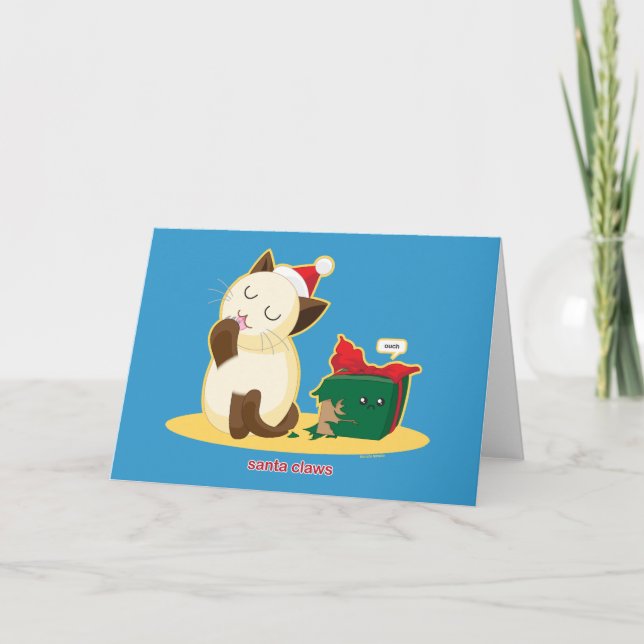 Tarjeta Festiva Garras de Santa (Anverso)