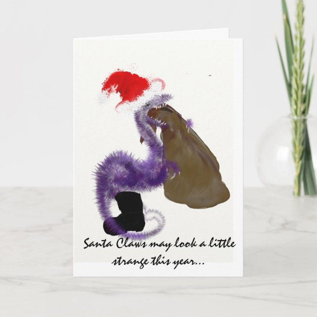 Tarjeta Festiva Garras de Santa (Anverso)