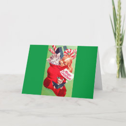 Tarjeta Festiva Gatito hermoso del perrito del bebé de los