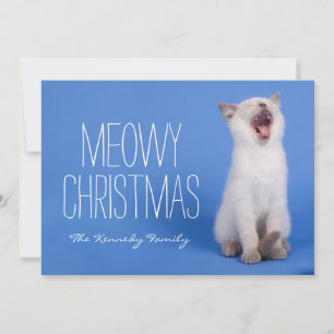 Tarjeta Festiva Gatito que bosteza