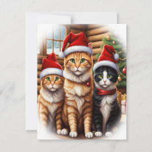Tarjeta Festiva Gatitos Adorables