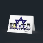 Tarjeta Festiva Gatitos kosher en una fila<br><div class="desc">PRLimages es una división de pinturas de Raquel Lowry.</div>