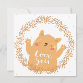 Tarjeta Festiva Gato