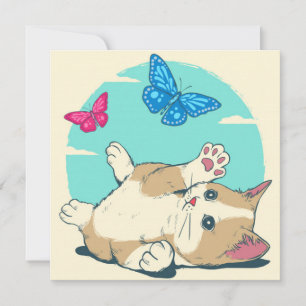 Tarjeta Festiva Gato