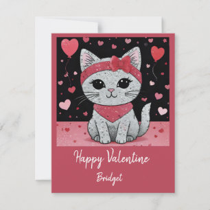 Tarjeta Festiva Gato Adorable disfrazado - Perfecto Diversión de S