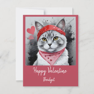 Tarjeta Festiva Gato Adorable disfrazado - Perfecto Diversión de S