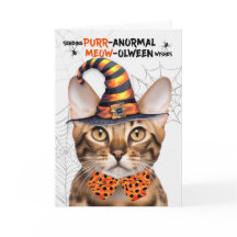 Gato Bengal Halloween PURRolintería anormal