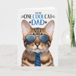 Tarjeta Festiva Gato de gato bengalí en Guay en el día uno