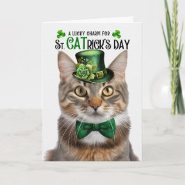 Tarjeta Festiva Gato de gatos de gatos sacudidos en el día de los 