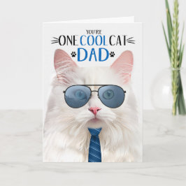 Tarjeta Festiva Gato de Guay del Día del Padre de Gato de Angora B