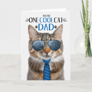 Tarjeta Festiva Gato de Guay del día uno del gato del gato marrón