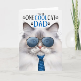Tarjeta Festiva Gato de Guay del Día uno del gato del gato Ragdoll