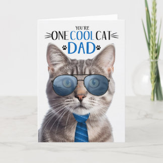 Tarjeta Festiva Gato de Guay del Día Uno del Gato del Gato Tabby d