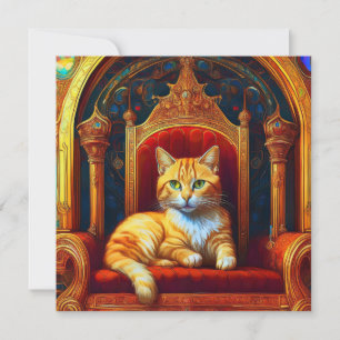 Tarjeta Festiva Gato de IA