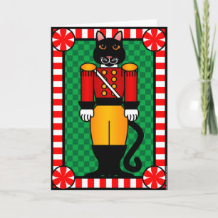 Tarjeta Festiva Gato del cascanueces