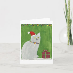 Tarjeta Festiva Gato del día de fiesta
