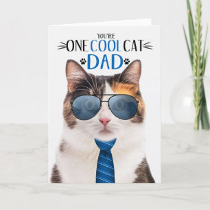 Tarjeta Festiva Gato del gato Calico Día Uno Gato en Guay