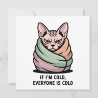 Gato Esfinge Enojado Arte de Dibujos Animados de H