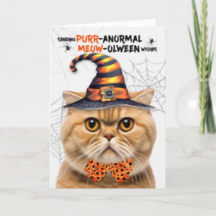 Tarjeta Festiva Gato Naranja de Plego PURRolintero anormal