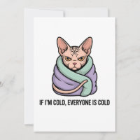 Gato Sphynx Gruñón Arte de Dibujos Animados con Hu