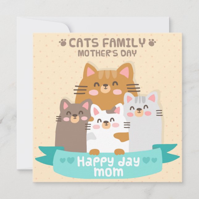 Tarjeta Festiva Gatos (Anverso)