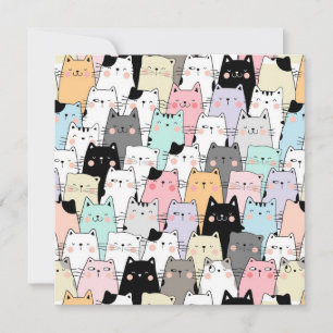 Tarjeta Festiva Gatos