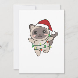 Tarjeta Festiva Gatos Navidades Animales de Invierno Gatos