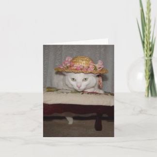 Tarjeta Festiva Gatos románticos de personalizable