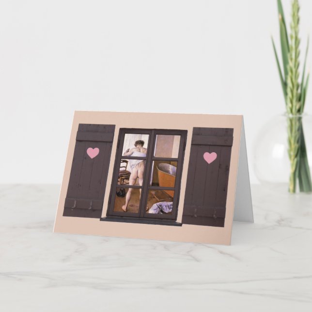 Tarjeta Festiva Gay Valentine Estoy listo (Anverso)