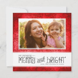 Tarjeta Festiva GC | Que tus días sean merry y rojo brillante