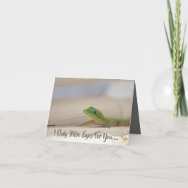 Tarjeta Festiva Gecko colorido