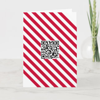Tarjeta Festiva Geek QR Code Merry Christmas card