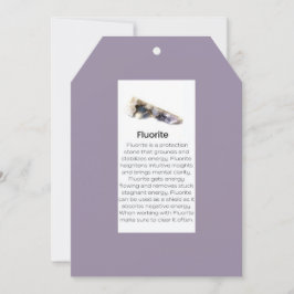 Tarjeta Festiva Gemstone Fluorite Crystal Significa Joyería