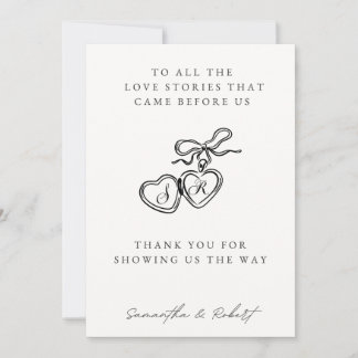 Tarjeta Festiva Generations of Love Wedding Table Card