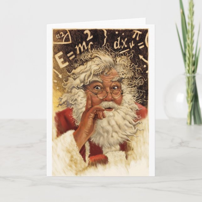 Tarjeta Festiva Genius Santa (Anverso)