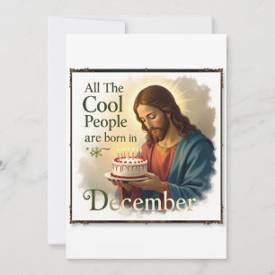 Tarjeta Festiva Gente genial nacida en diciembre