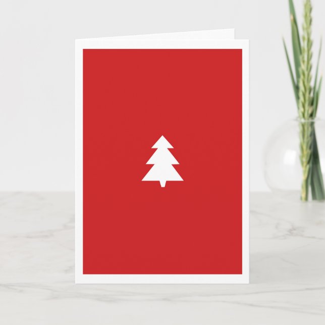 Tarjeta Festiva Geometric Christmas (Anverso)