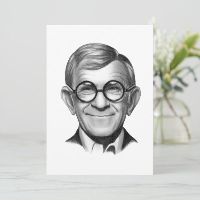 Tarjeta Festiva George Burns (Anverso de pie)