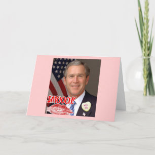 Tarjeta Festiva George Bush El día de San Valentín