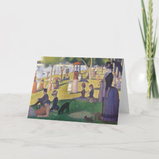 Tarjeta Festiva Georges Seurat - Domingo en La Grande Jatte