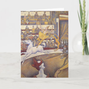 Tarjeta Festiva Georges Seurat - El circo