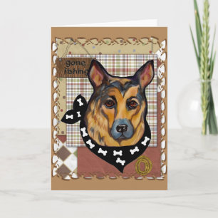 TARJETA FESTIVA GERMAN SHEPHERD